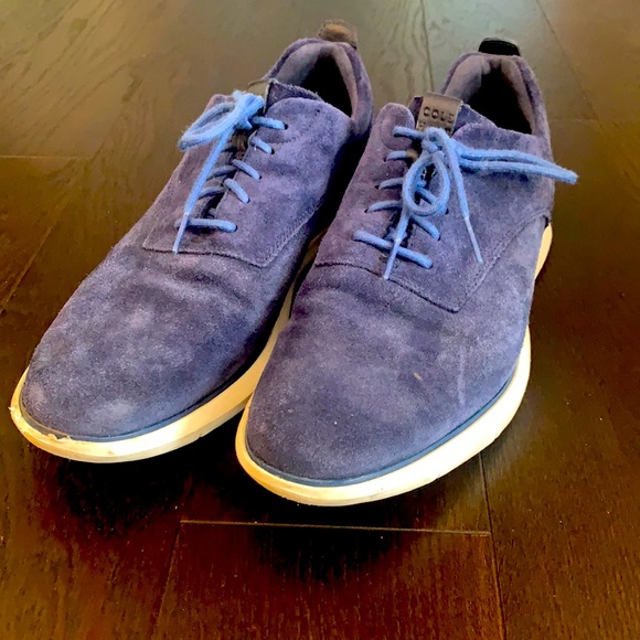 COLE HAAN Navy Blue Oxford Shoes ~ 9.5 M - Picture 1 of 4